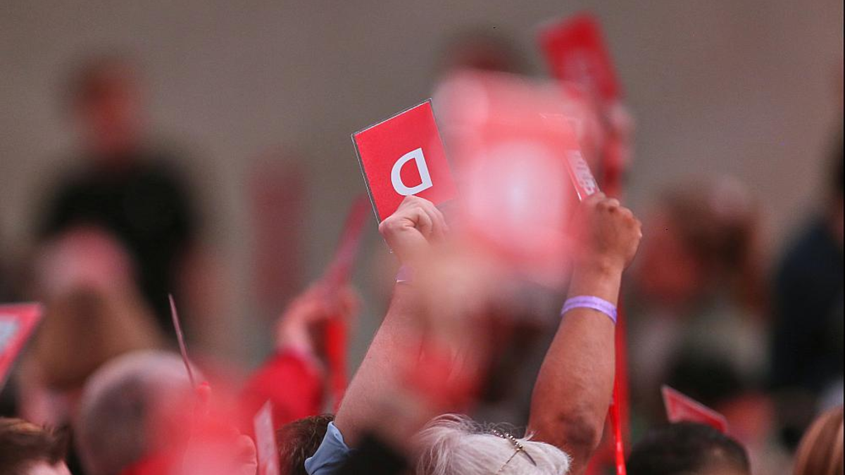 Abstimmung auf SPD-Parteitag am 28.06.2025 - Foto: über dts Nachrichtenagentur