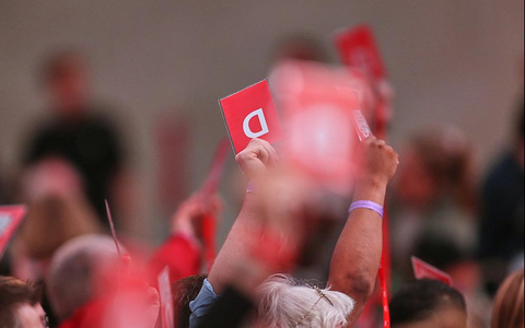 Abstimmung auf SPD-Parteitag am 28.06.2025 - Foto: über dts Nachrichtenagentur