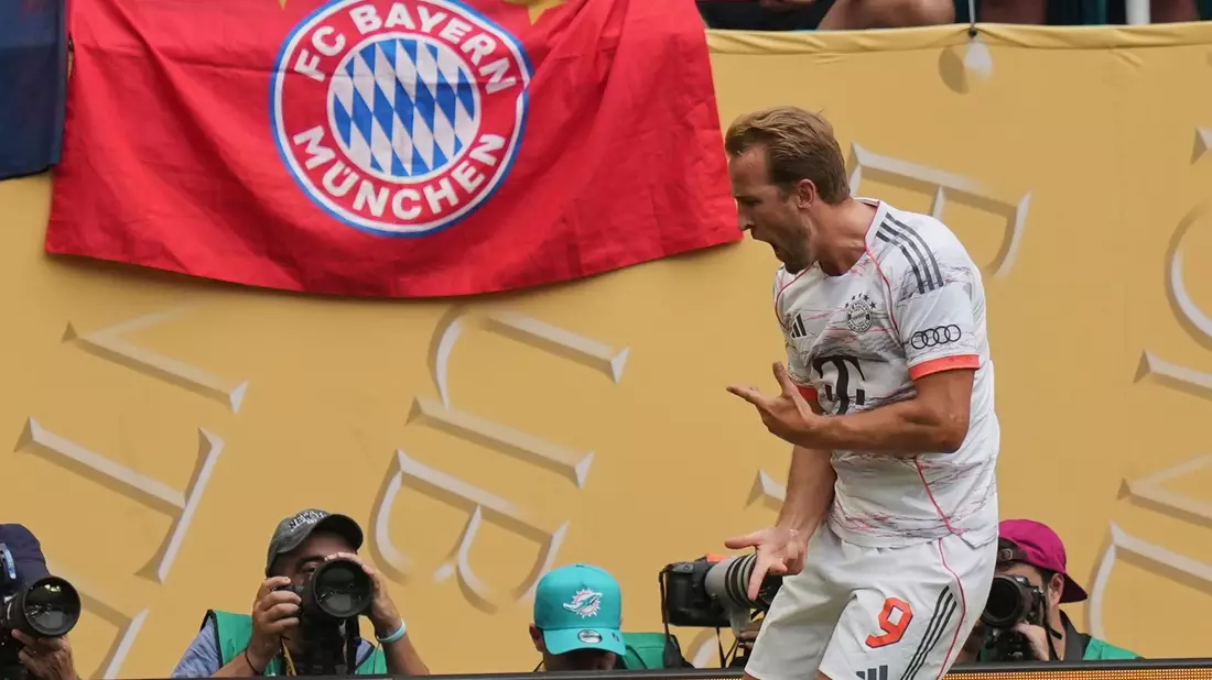Wird Harry Kane, hier beim Torjubel gegen Flamengo im Achtelfinale, auch gegen Paris Saint-Germain zum Matchwinner?  - Bild: Lynne Sladky/AP/dpa