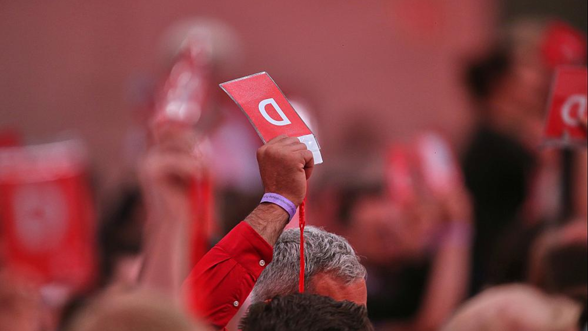 Abstimmung auf SPD-Parteitag am 28.06.2025 - Foto: über dts Nachrichtenagentur