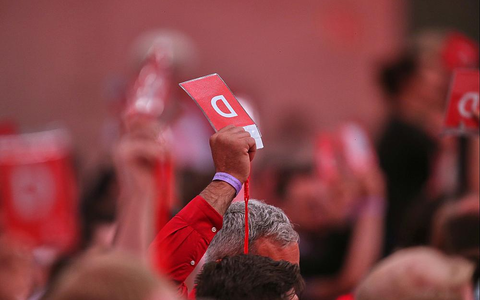 Abstimmung auf SPD-Parteitag am 28.06.2025 - Foto: über dts Nachrichtenagentur