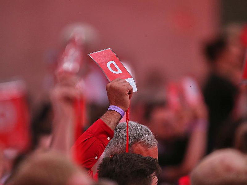 Abstimmung auf SPD-Parteitag am 28.06.2025 - Foto: über dts Nachrichtenagentur