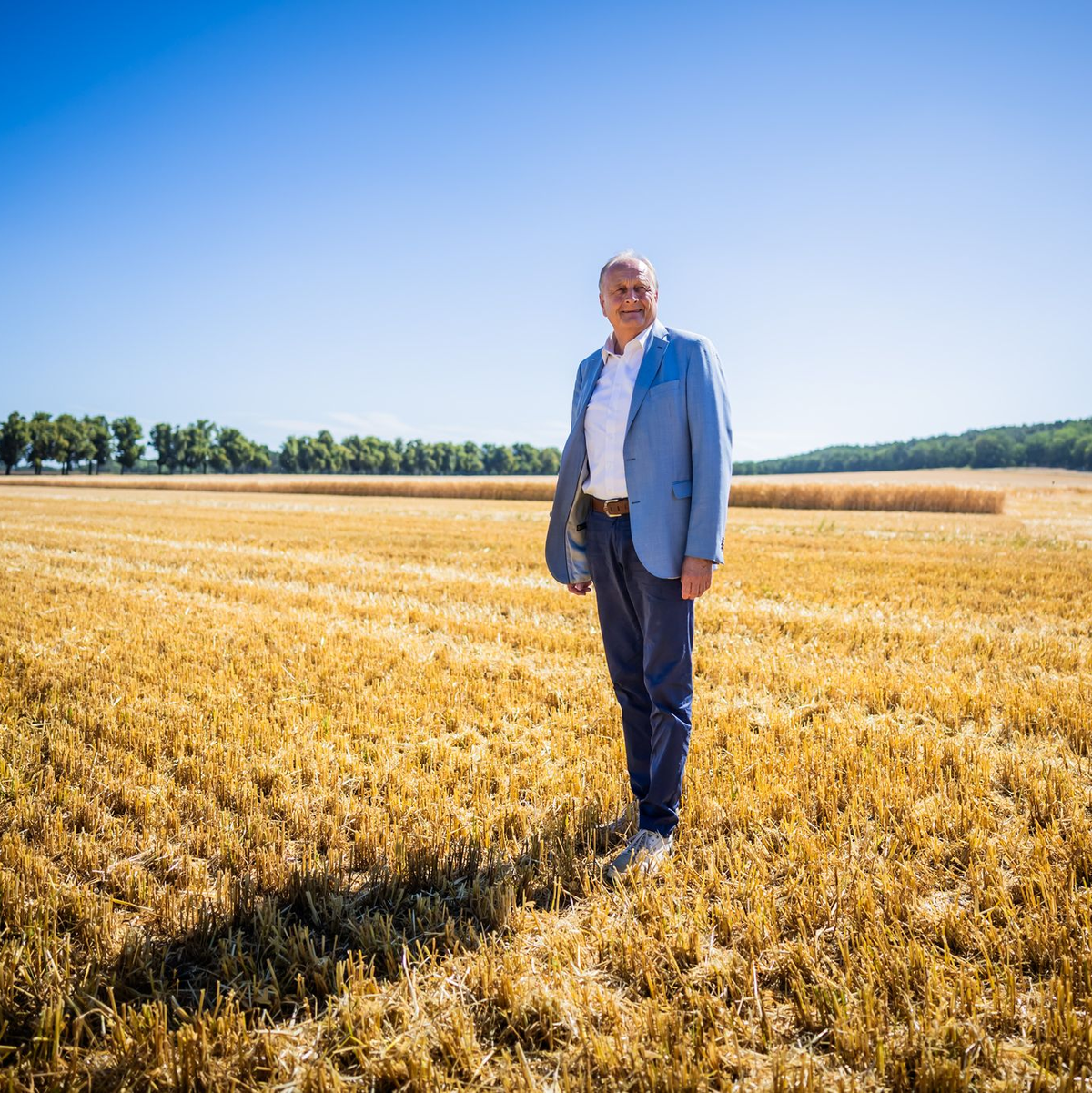 Bauernpräsident Joachim Rukwied. Das trockene Frühjahr stellte Bauern in manchen Regionen vor Probleme.  - Foto: Christoph Soeder/dpa