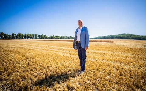 Bauernpräsident Joachim Rukwied. Das trockene Frühjahr stellte Bauern in manchen Regionen vor Probleme.  - Foto: Christoph Soeder/dpa
