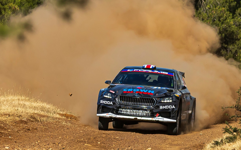 Akropolis-Rallye Griechenland: Gus Greensmith fährt Škoda Fabia RS Rally2 auf Platz zwei in der WRC2 - Foto: presseportal.de