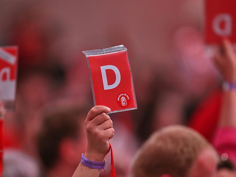 Abstimmung auf SPD-Parteitag am 28.06.2025 - Foto: über dts Nachrichtenagentur