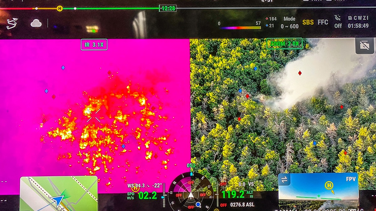 FW Dresden: Waldbrand in der Dresdner Heide - Foto: presseportal.de