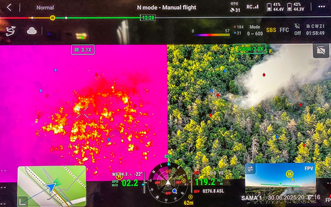 FW Dresden: Waldbrand in der Dresdner Heide - Foto: presseportal.de