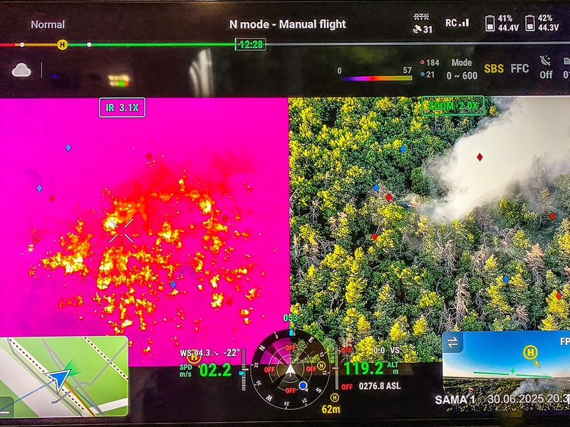 FW Dresden: Waldbrand in der Dresdner Heide - Foto: presseportal.de