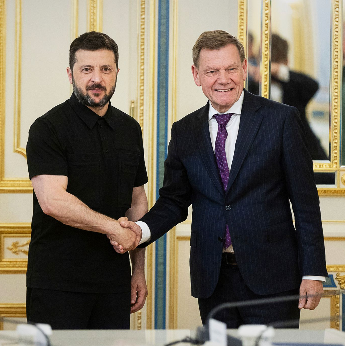 Selenskyj dankt Deutschland für die Unterstützung.  - Foto: Uncredited/Ukrainian Presidential Press Office via AP/dpa