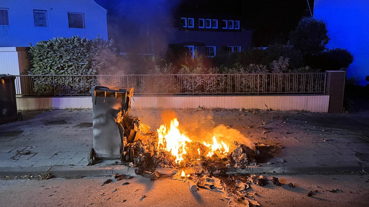 POL-SO: Mülltonnenbrand am Hellinghäuser Weg - Foto: presseportal.de