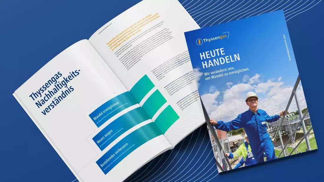 Unter dem Motto Heute handeln gibt das Unternehmen Auskunft über die Fortschritte bei Wasserstoff und der systematischen Verankerung von Nachhaltigkeit in die Unternehmensprozesse - Bild: presseportal.de