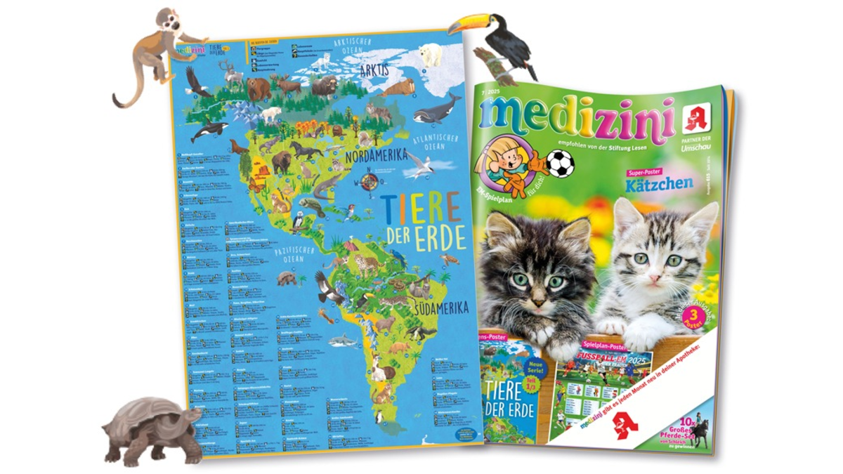 Von Kondor bis Känguru: medizini entführt kleine Forscherinnen und Forscher auf alle Kontinente mit spektakulärer dreiteiliger Poster-Serie - Foto: presseportal.de