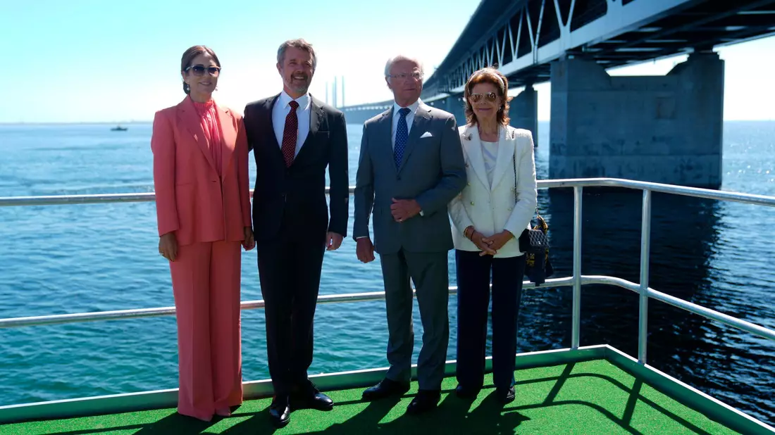 Gruppenfoto bei einem Zwischenstopp auf der Insel Peberholm. - Bild: Liselotte Sabroe/Ritzau Scanpix Foto/AP/dpa