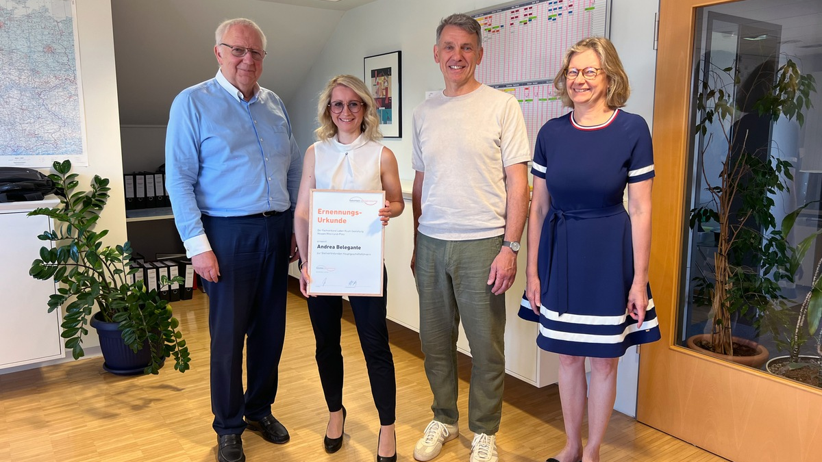 Andrea Belegante beginnt als stellvertretende Hauptgeschäftsführerin beim Fachverband Leben Raum Gestaltung - Foto: presseportal.de