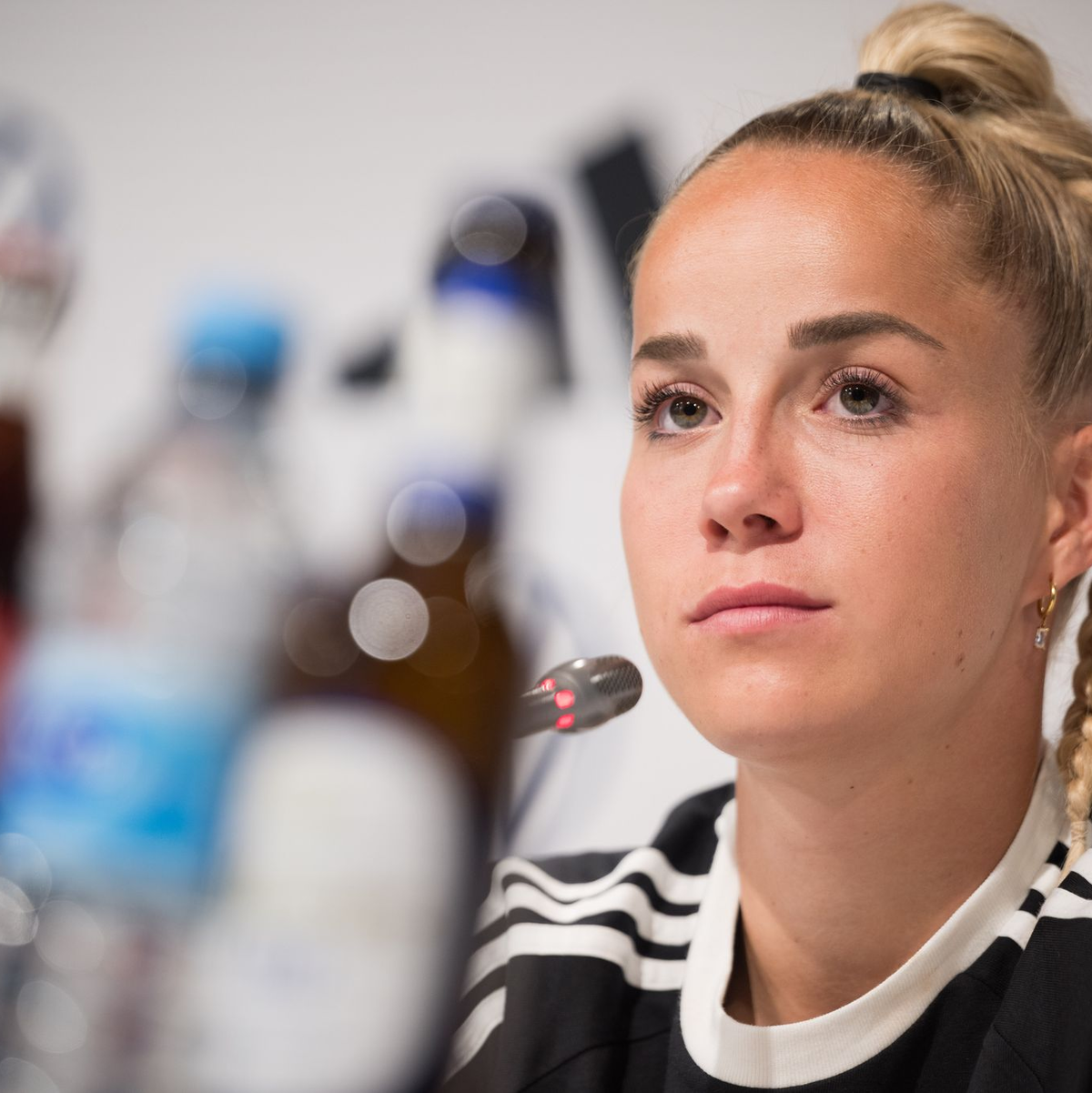 Giulia Gwinn ist erstmals deutsche Kapitänin bei einem Turnier - Foto: Sebastian Christoph Gollnow/dpa