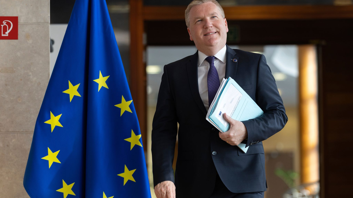 Nicht ein einziger Euro solle nach Meinung der EU-Kommission in Länder fließen, in denen die Rechtsstaatlichkeit nicht respektiert wird, sagt EU-Kommissar Michael McGrath. (Archivbild)  - Foto: Omar Havana/AP/dpa