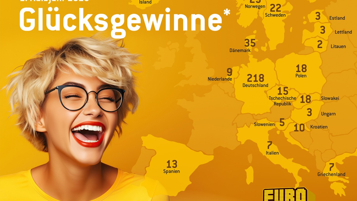 27 Millionäre von Januar bis Juni / Gewinner-Bilanz Eurojackpot für das erste Halbjahr - Foto: presseportal.de