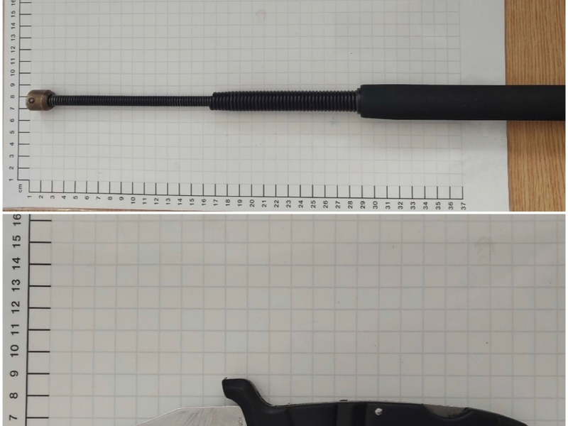 BPOL NRW: Oberhausen Hauptbahnhof: Bundespolizei stellt Messer und Teleskopschlagstock sicher - Foto: presseportal.de