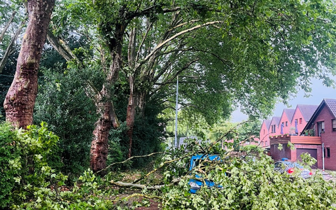 FW-OB: Unwetterlage in Oberhausen - Feuerwehr im Dauereinsatz - Foto: presseportal.de
