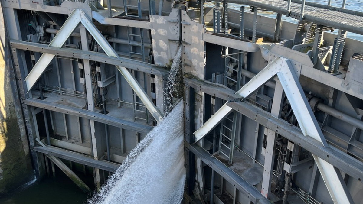 PP-ELT: Fahrgastkabinenschiff kollidiert mit Schleusentor - Foto: presseportal.de