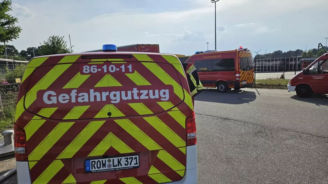FW-ROW: Gasaustritt auf Firmengelände - Bild: presseportal.de