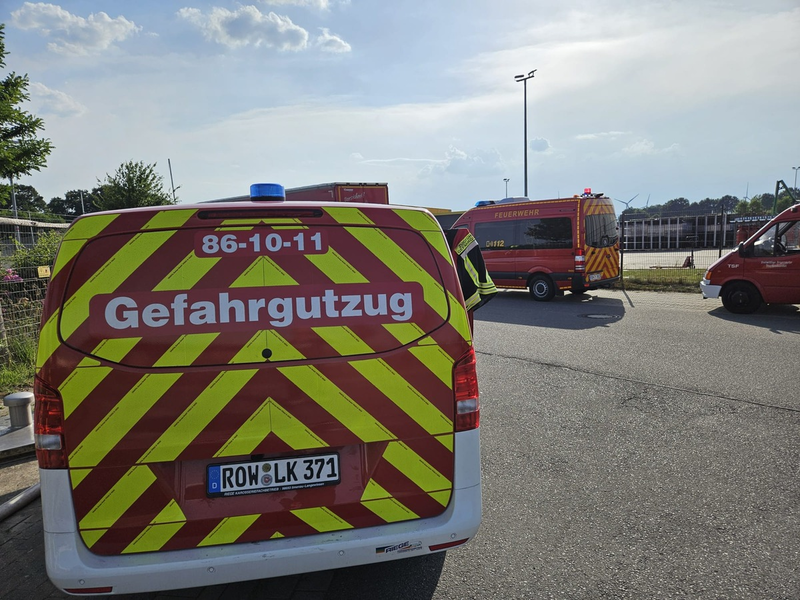 FW-ROW: Gasaustritt auf Firmengelände - Foto: presseportal.de