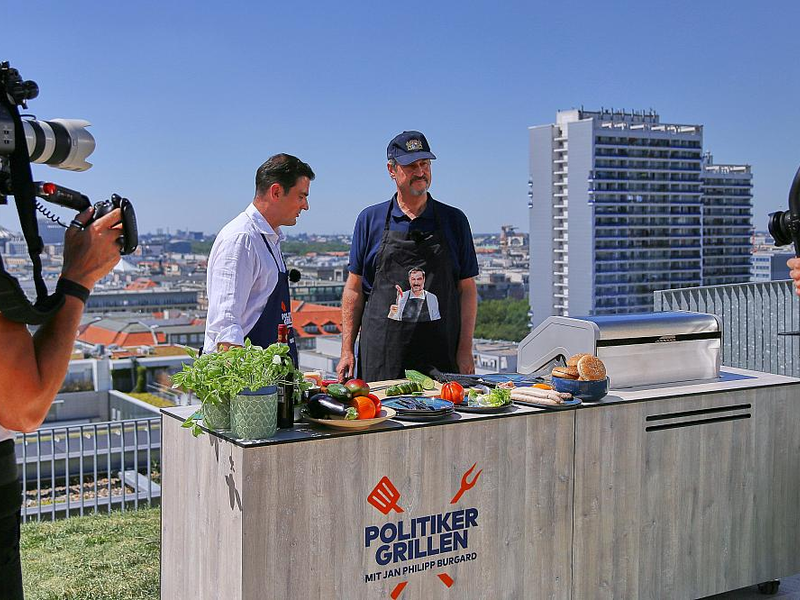 Jan Philipp Burgard und Markus Söder am 02.07.2025 - Foto: über dts Nachrichtenagentur