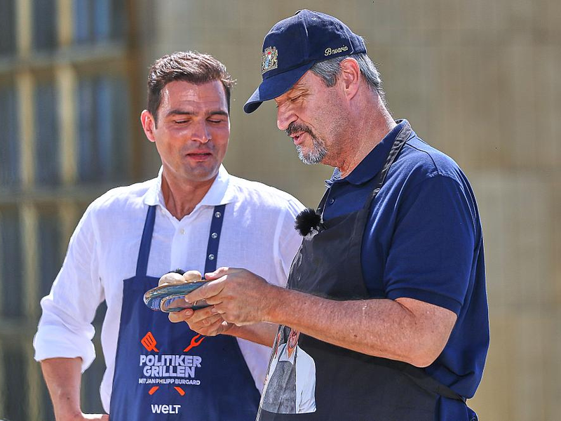 Jan Philipp Burgard und Markus Söder am 02.07.2025 - Foto: über dts Nachrichtenagentur