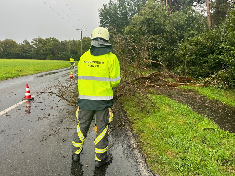 FW Hünxe: Glimpflicher Verlauf des Unwetters in Hünxe - Foto: presseportal.de