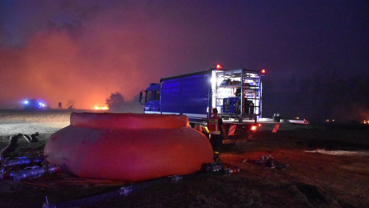 THW SN-TH: THW Sachsen, Thüringen im Waldbrandeinsatz - Foto: presseportal.de
