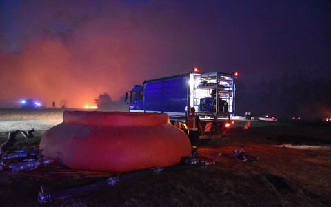 THW SN-TH: THW Sachsen, Thüringen im Waldbrandeinsatz - Foto: presseportal.de