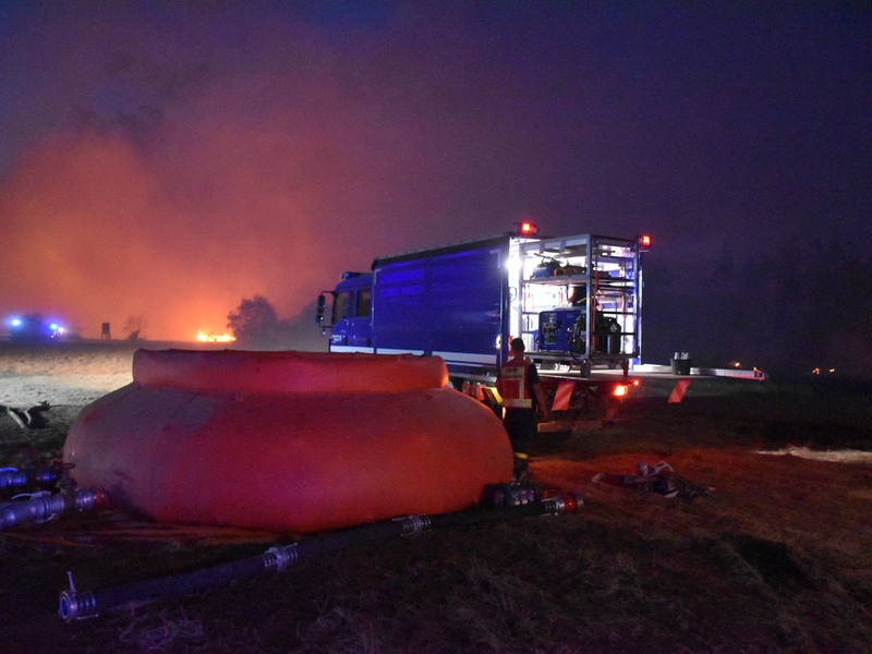 THW SN-TH: THW Sachsen, Thüringen im Waldbrandeinsatz - Foto: presseportal.de