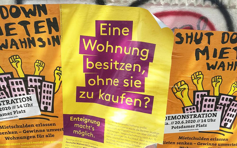 Werbung für Enteignung der Deutschen Wohnen (Archiv) - Foto: über dts Nachrichtenagentur