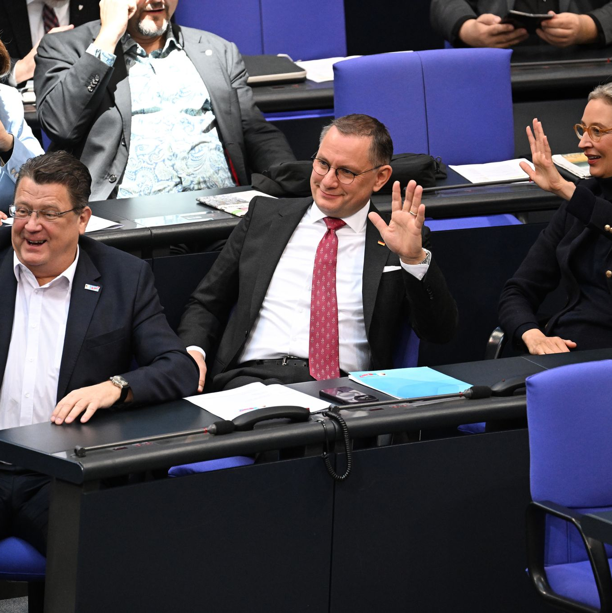 Die AfD ist offen für Gespräche mit dem BSW - und umgekehrt. - Foto: Bernd von Jutrczenka/dpa