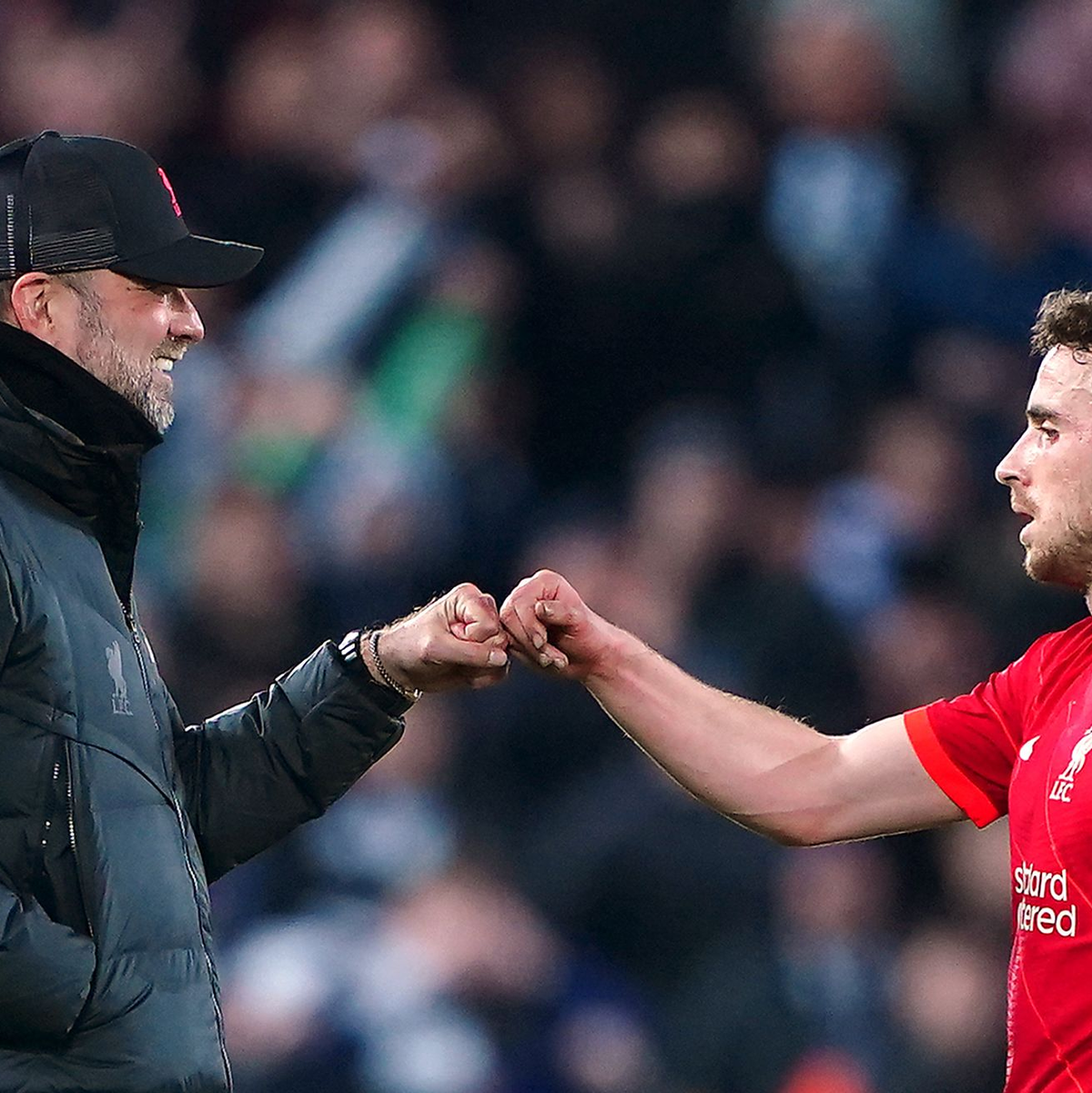  Jürgen Klopp ist zutiefst bestürzt über den Unfalltod seines früheren Schützlings Diogo Jota. - Foto: Peter Byrne/PA Wire/dpa