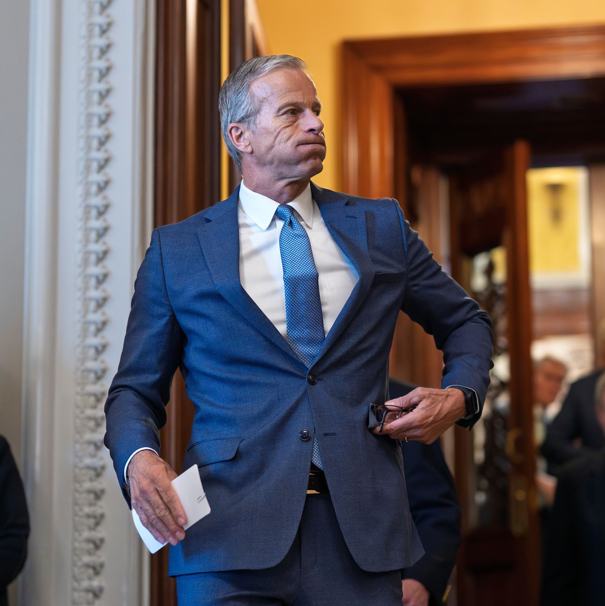 Das Gesetz passierte den Senat nur mit hauchdünner Mehrheit - die Republikaner werden in der Kammer von John Thune angeführt.  - Foto: J. Scott Applewhite/AP/dpa