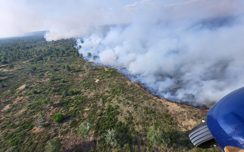 BPOLD 11: Unterstützung der Bundespolizei aus der Luft bei der Brandbekämpfung in der Gohrischheide - Foto: presseportal.de BPOLD 11: Unterstützung der Bundespolizei aus der Luft bei der Brandbekämpfung in der Gohrischheide - Foto: presseportal.de