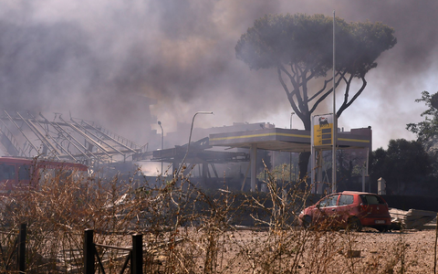 Unter den Verletzten sollen 16 Menschen sein, darunter der Tankstellenbetreiber.  - Foto: Cecilia Fabiano/LaPresse via ZUMA Press/dpa