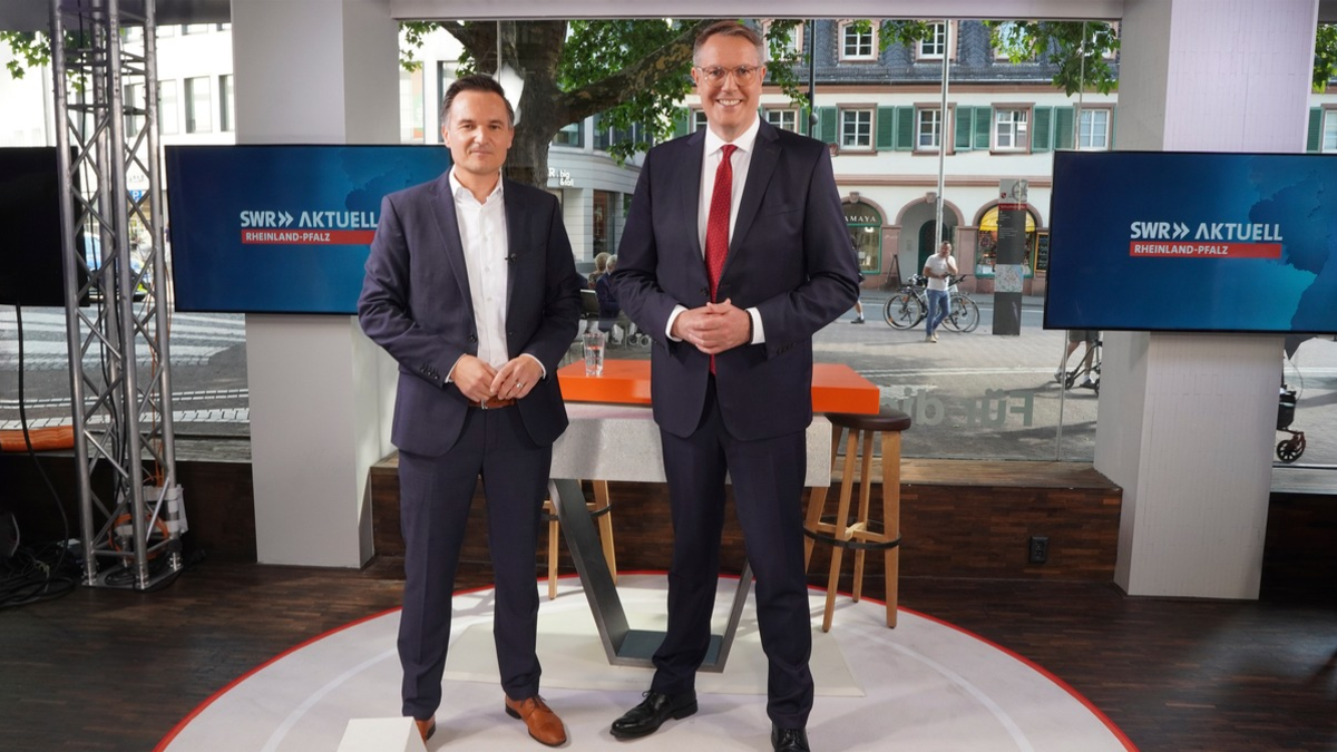 SWR Aktuell RP Sommerinterview mit Ministerpräsident Alexander Schweitzer (SPD) - Foto: presseportal.de