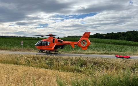 POL-HI: Kradfahrer wird bei Alleinunfall schwerstverletzt - Foto: presseportal.de