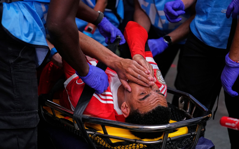 Fußball-Nationalspieler Jamal Musiala fällt wegen eines Wadenbeinbruchs lange aus. - Foto: Brynn Anderson/AP/dpa