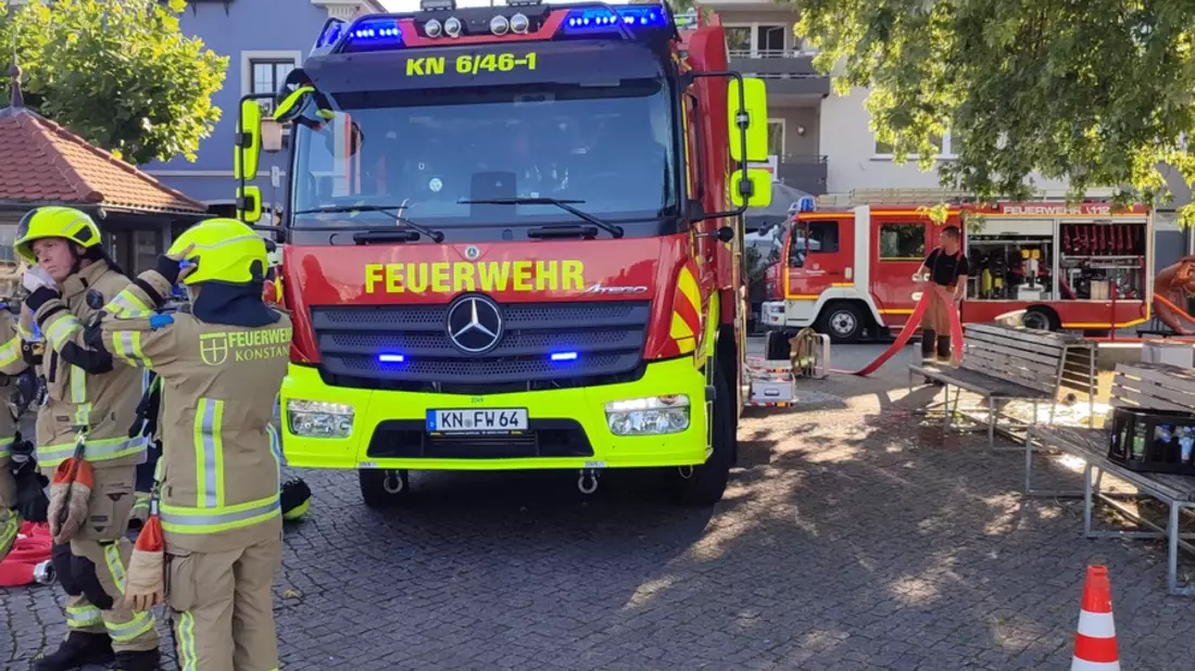 FW Konstanz: Brand auf Segelboot - Bild: presseportal.de