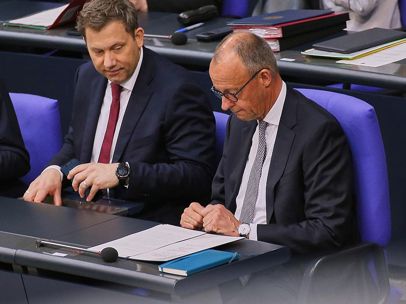 Lars Klingbeil und Friedrich Merz (Archiv) - Foto: über dts Nachrichtenagentur