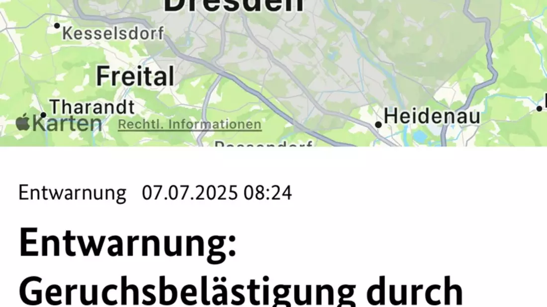 FW Dresden: Entwarnung bezüglich Geruchsbelästigung durch Brandrauch aus der Gorischheide - Bild: presseportal.de
