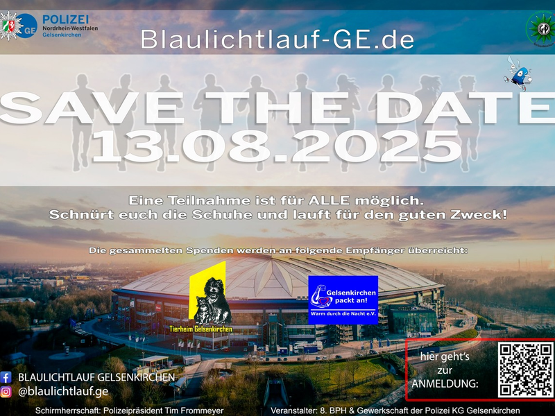 POL-GE: Blaulichtlauf in Gelsenkirchen geht wieder an den Start - Foto: presseportal.de