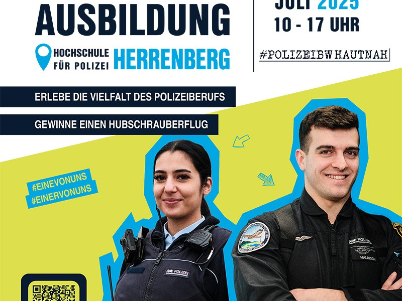 POL-HfPolBW: Tag der Polizeiausbildung bei der Polizei Baden-Württemberg in Herrenberg - Foto: presseportal.de