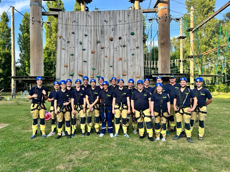 FW Xanten: Förderverein ermöglicht einen Ausflug in die Höhe für die Löscheinheit Xanten-Mitte - Foto: presseportal.de