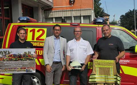 FW Konstanz: Letzter Arbeitstag für Feuerwehrkommandant Bernd Roth - Foto: presseportal.de