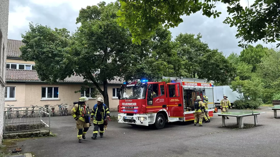 FW Weinheim: Feuerwehr Weinheim im Dauereinsatz - Personenrettung, Rutschpartie und Brandmeldealarm - Bild: presseportal.de